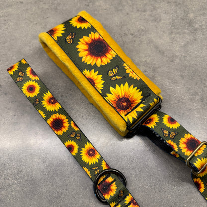 Sunflower Paradise Minky Slip Leash