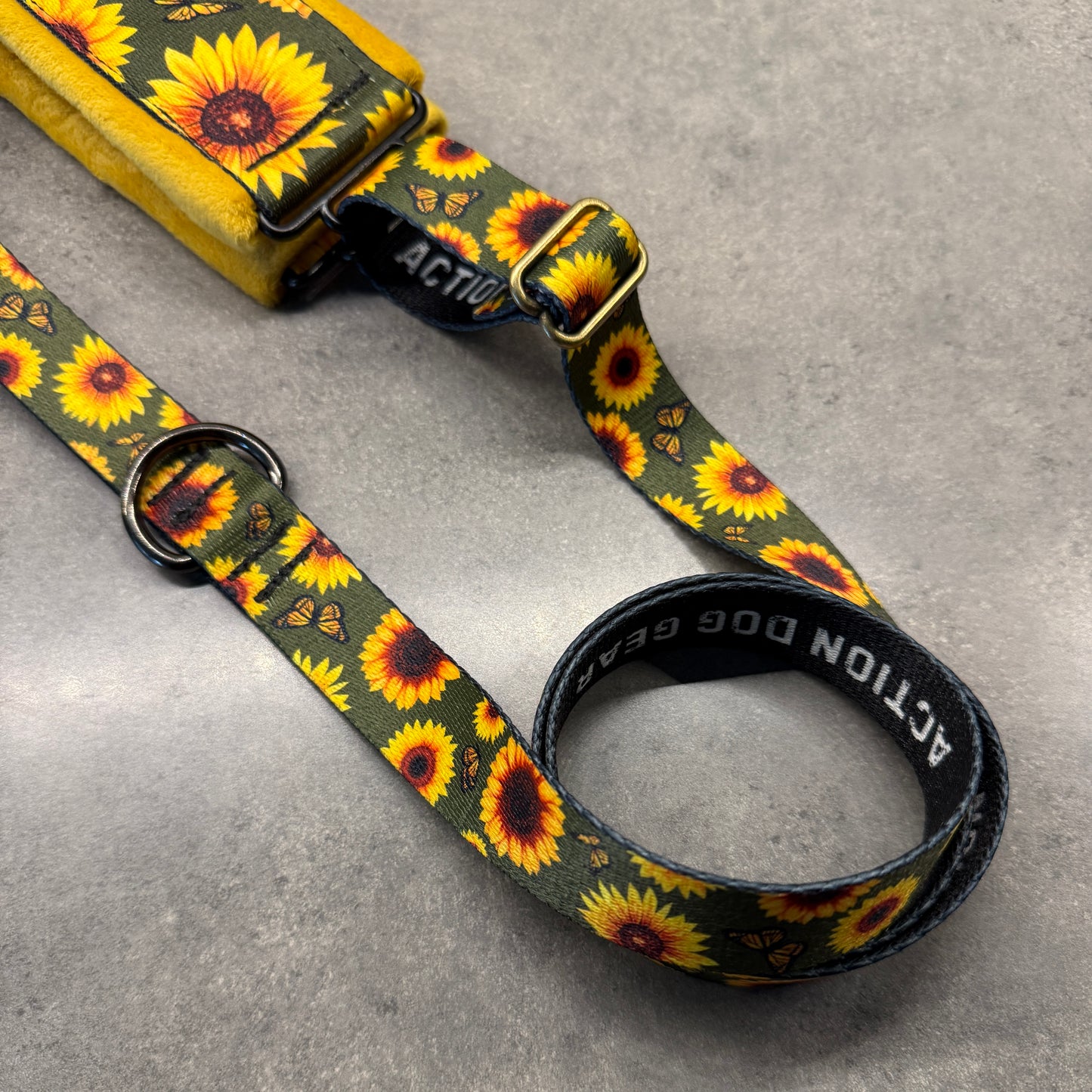 Sunflower Paradise Minky Slip Leash