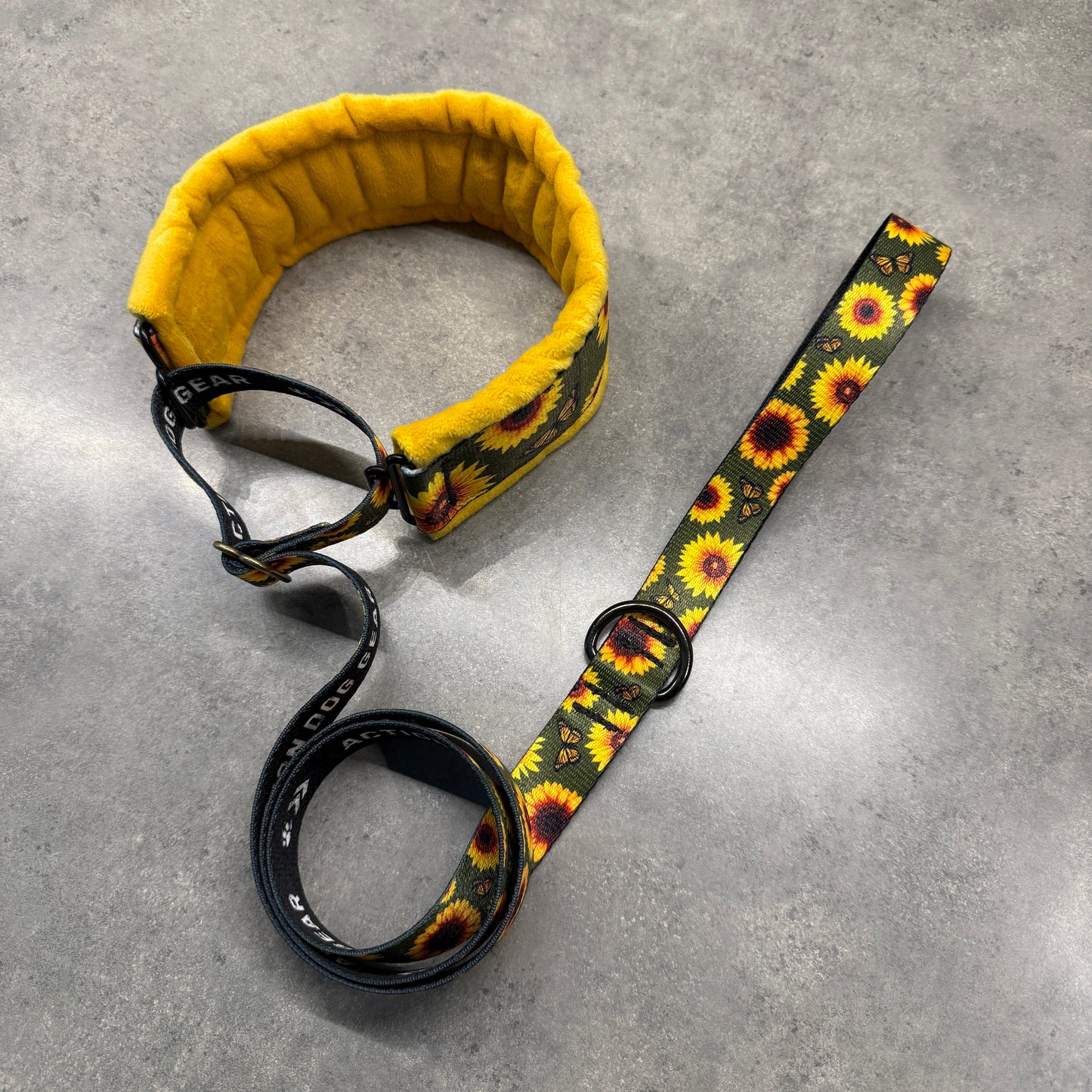 Sunflower Paradise Minky Slip Leash