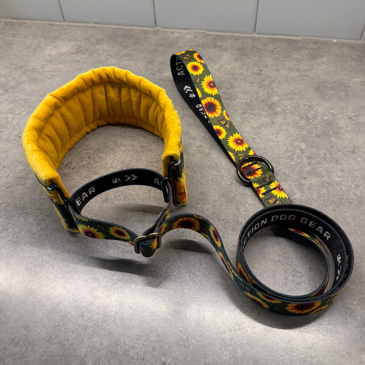 Sunflower Paradise Minky Slip Leash