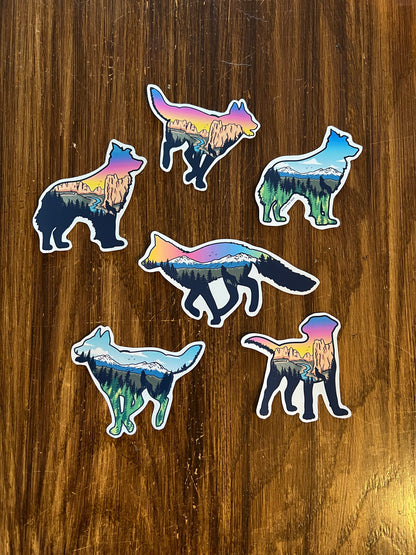 Central Oregon Wonder Dogs | 6 Sticker Pack