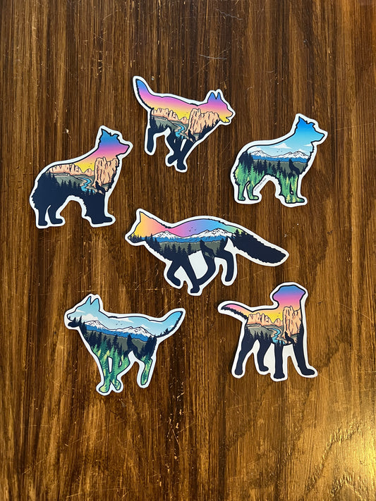 Central Oregon Wonder Dogs | 6 Sticker Pack