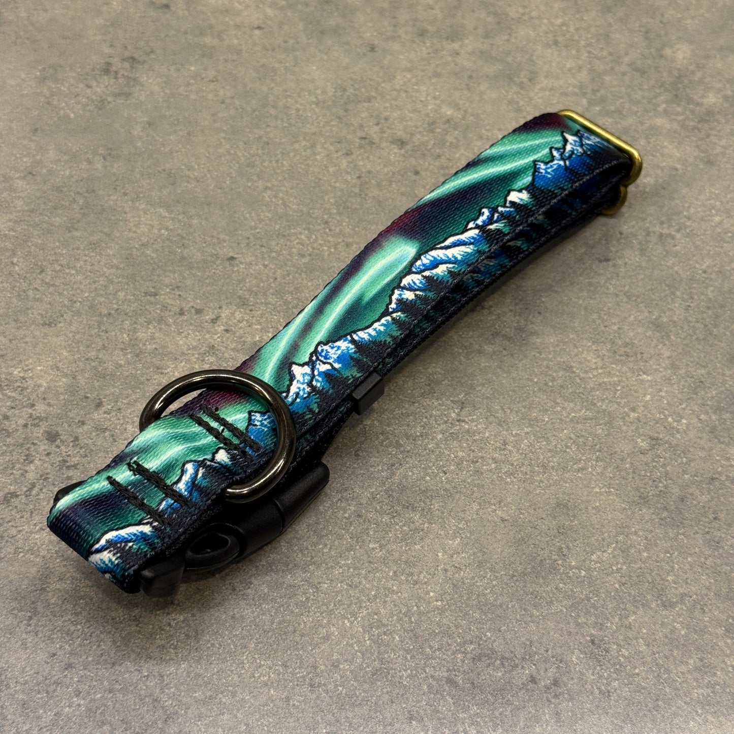 Emerald Skyfire Teton Range | Handmade Dog Collar