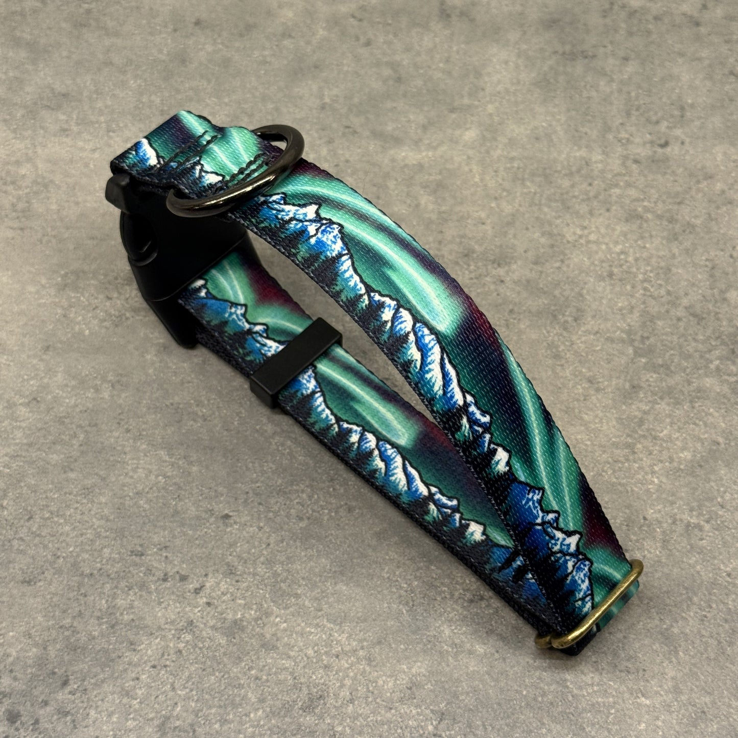 Emerald Skyfire Teton Range | Handmade Dog Collar